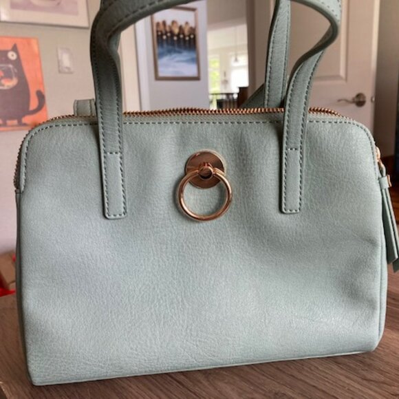 Lauren Conrad Green Purse 3 Compartments with Shoulder Strap - Picture 1 of 7